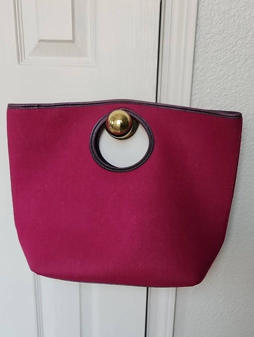 Kate Spade Fucshia Pink Satchel Tote With Pouch